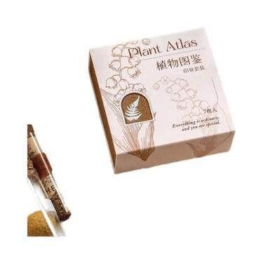 Imagem de Conjunto De 7 Carimbos De Borracha De Madeira Vintage Com Tema De Plan