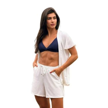 Imagem de CONJUNTO FEMININO KIMONO/CARDIGAN E SHORT-Feminino