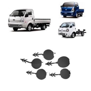 Imagem de KIT BUCHA ACABAMENTO TAMPA MOLDURA SOLEIRA CARPE DA RODA BONGO 2004 A 2025 (05 UNIDADES) LADO ESQUERDO