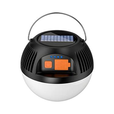 Imagem de Lanterna de Camping Solar LED Recarregável com Gancho para Pendurar Luzes Portáteis Tendas 3 Modos Luz Power Bank Carregamento USB Emergência Casa Escritório