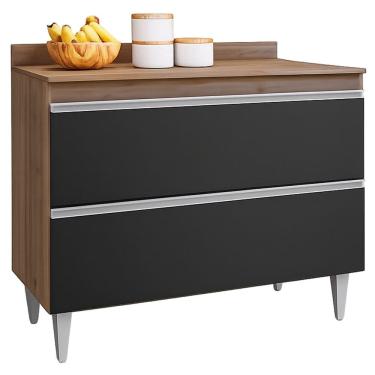 Imagem de Balcão Multiuso para Cozinha com Tampo 2 Portas Diamante