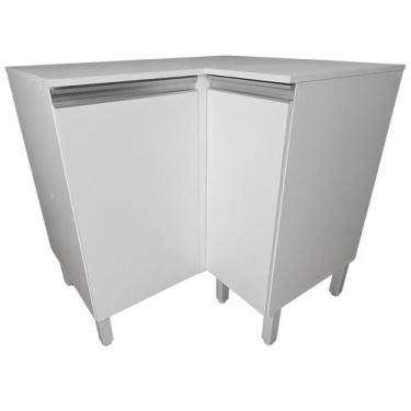 Imagem de Armário de Cozinha Balcão de Canto 95cm com 1 Porta em MDF 15mm - EJV 