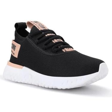 Imagem de Tênis Feminino On Inports Esportivo Academia Caminhada Leve (Preto/Nude, BR, Adulto, Numérico, 35)