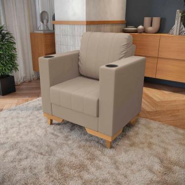 Imagem de Poltrona Maya Kappesberg Suede Bege