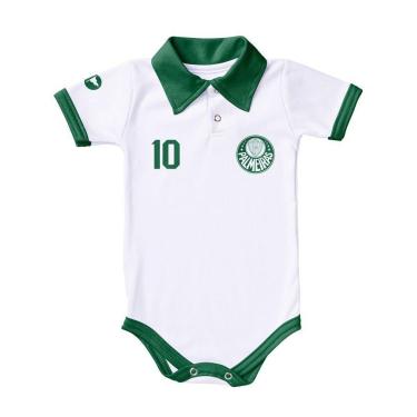 Imagem de Body Palmeiras Polo Branco Torcida Baby