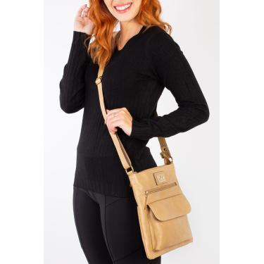 Imagem de Bolsa transversal de couro liso Karen