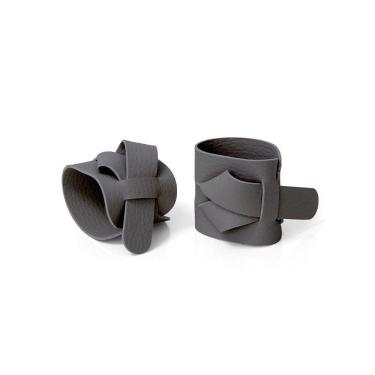 Imagem de Anel De Guardanapo Copa E Cia 2 Peças Ravena Titânio