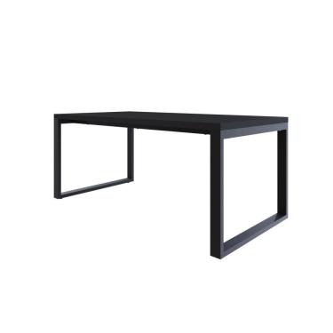 Imagem de Mesa De Jantar Queens 180x90x77cm Qemj9180 Preto Tx - Est.preta Preto Tx/est.preta