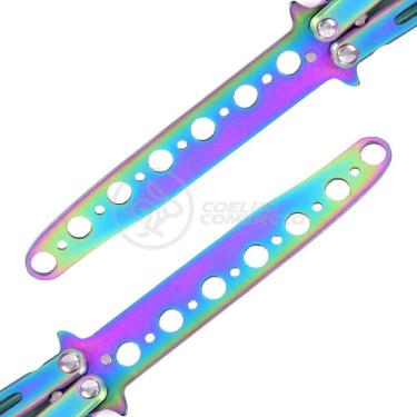 Imagem de Canivete Fade Rainbow Butterfly Treinamento Faca Borboleta