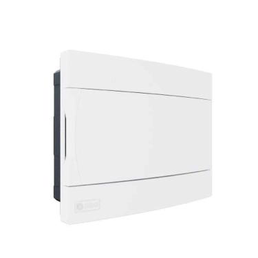 Imagem de Caixa De Distribuição Embutir 9 Din - 6 Ul Com Tampa Branca - Proteção Uv