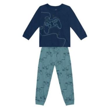 Imagem de Pijama Infantil Menino De Games Em Puff Brandili-Masculino