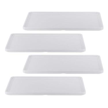 Imagem de Kit Quatro Travessa de Melamina Retangular Empilhável c/ rebaixo 32 x 