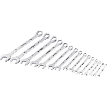 Imagem de Jogo De Chaves Combinadas, 6 Mm A 32 Mm, Aço Cromo Vanádio, 15 Peças, Vonder Ostenvonder