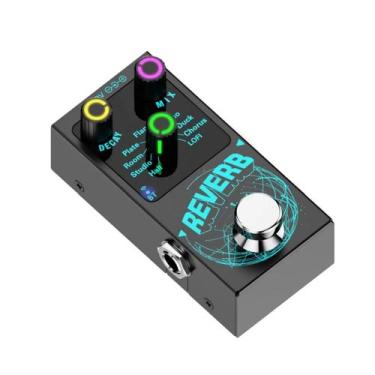 Imagem de Pedal De Guitarra Digital Luminoso Com Reverb, 9 Efeitos Exclusivos, A