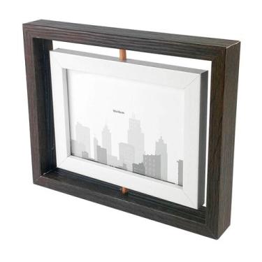 Imagem de Porta Retrato 10X15Cm Dupla Face Giratório 360 Graus 6056 - Casa Nuvem