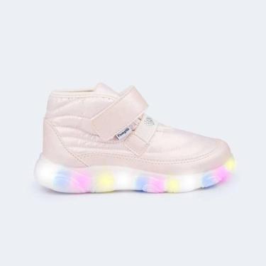 Imagem de Tênis Pampili de Led Liz Luz Comfy - Infantil - Nude-Feminino