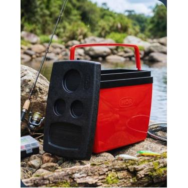 Imagem de Caixa Térmica Vermelha e Preta Mor 34L Coller com Alta Capacidade de I