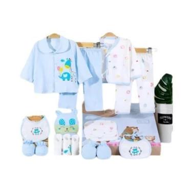 Imagem de Conjunto De Roupas Para Bebê Recém-Nascido 18 Peças 100% Algodão, Roup