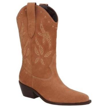 Imagem de Bota De Cowboy Em Camurça Com Bordados Luiza Barcelos 13270016-Feminino