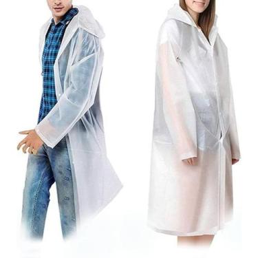 Imagem de Capa De Chuva Adulto com Capuz Impermeável Unissex Reforçada - Taiwan 