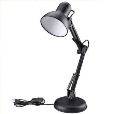 Imagem de Luminária Mesa Articulada Articulável Pixar Prendedor Preto - GMH, Biv