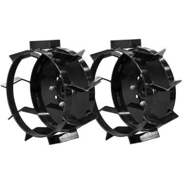 Imagem de Jogo de Rodas de Ferro Arado Aiveca para Motocultivador TT90 MÁQUINA F