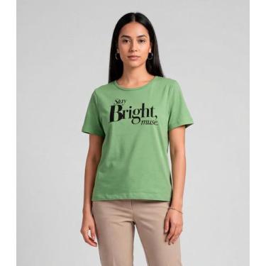 Imagem de Blusa Feminina Com Estampa Infinita Cor Verde, G, Verde