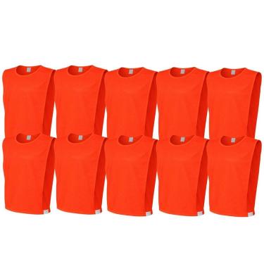 Imagem de KIT COLETE TREINO FUTEBOL 10 PÇS TRB LISO TECIDO EM POLIÉSTER-Masculino