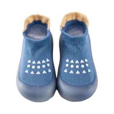 Imagem de Sapatos de Bebê Respiráveis e Antiderrapantes - Solado Macio em Algodã