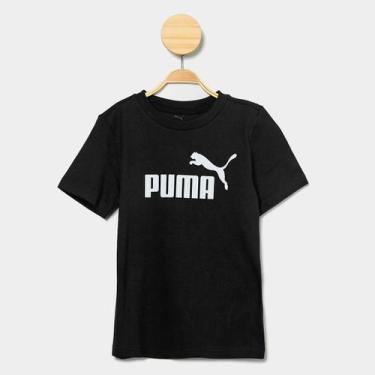 Imagem de Camiseta Infantil Puma Essentials Menina, Preto, 10A