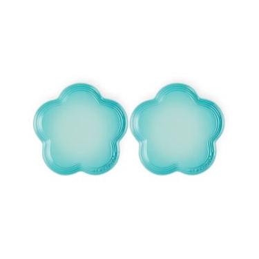 Imagem de CONJUNTO 2 PRATOS FLOR LE CREUSET 23CM EM CERÂMICA AZUL COOL MINT 91029200496070