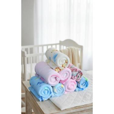 Imagem de 2x Kit 3 Mantas Microfibra Bebê Aconchegante Estampada - Congratulatio