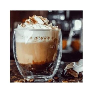 Imagem de Copo De Vidro Duplo Bebida Quente E Fria 250ml - Majestic 