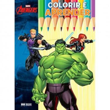 Imagem de Colorir e aprender super heróis marvel - vingadores 2 - RIDEEL
