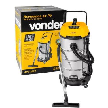 Imagem de Aspirador de Pó e Líquido 90 Litros 3600W APV 3690 Vonder, 220V