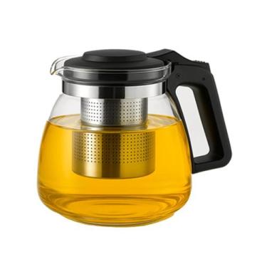 Imagem de Chaleira Com Infusor De Vidro Removível  Sabor Natural Sem Resíduos - 