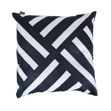 Imagem de Capa de Almofada Noir e Blanc 43x43cm Estampada Frente Verso Cor:Model