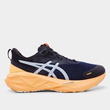 Imagem de Tênis Asics Novablast 5 Lite Show Masculino, Prata, Laranja, 43