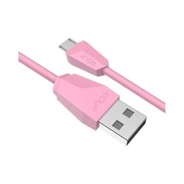 Imagem de Cabo De Carregamento Micro USB Vermelho 1m Para Samsung S7 Edge Note 5