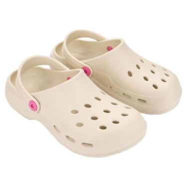 Imagem de Sandalia Babuche Clog Feminino Zaxy Joy Macio Leve, Branco off, 38