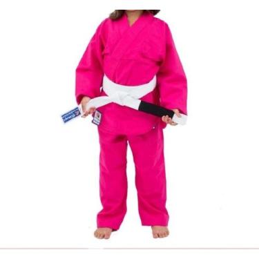 Imagem de Kimono Torah Judo ou JiuJitsu Combate Infantil, Rosa, M000 