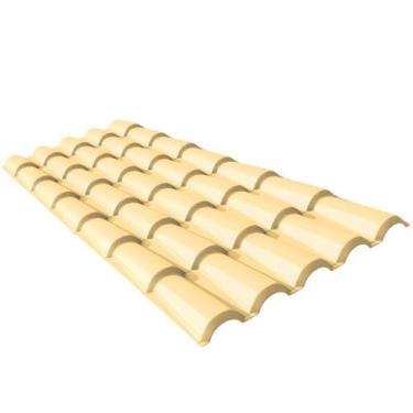 Imagem de Telha Colonial PVC 3,28x0,86cm 5 Ondas Permatti Marfim
