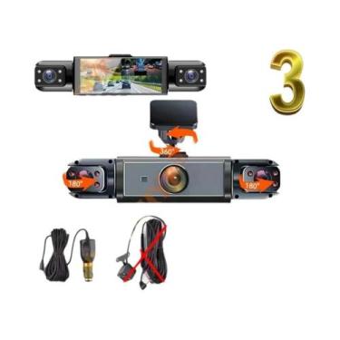 Imagem de 1080P 360 graus Câmera DVR Para Carro Com Visão Noturna E Monitorament