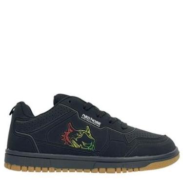 Imagem de Tênis Red Nose Casual Preto Street Skate com Solado Caramelo-Masculino