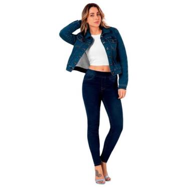 Imagem de Jaqueta jeans com pelo carneirinho jeans lunender 20577 - Crispidu Mod