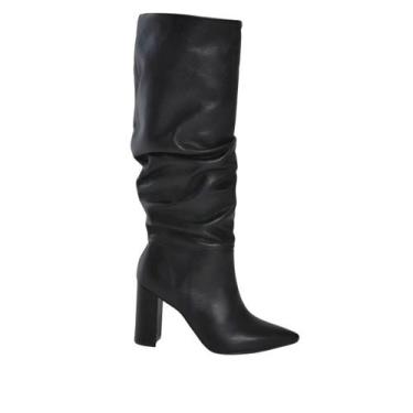 Imagem de Bota Feminina Social em Couro Via Marte 063-023 Preto, 35