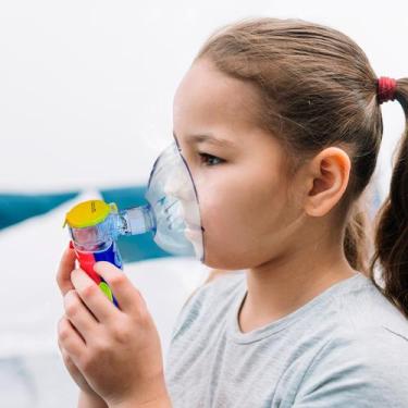 Imagem de Inalador Mesh Colors Kids Com Bateria Recarregável Medicate, Frente Az