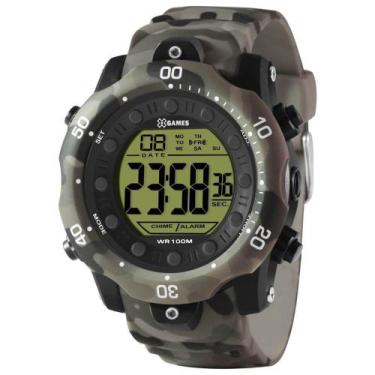 Imagem de Relógio X Games Masculino Xmppd646 Exqx Oversized Camuflagem Digital