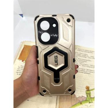 Imagem de Capa de celular compatível com Redmi A5 e Poco C71 Armadura Cor:Dourad