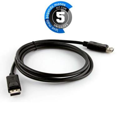 Imagem de Kit 5 Cabos DisplayPort 3 metros - Outras